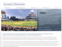 Tablet Screenshot of alerionpartners.com